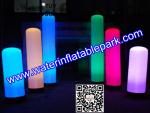 Colorful Inflatable Decoration LED Light Column Ripstop Fabric