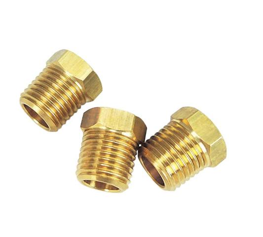 Quality 1/4" NPT Male X 1/8" NPT Female Bushing Hex Head , Brass Bushing Hex Head for sale