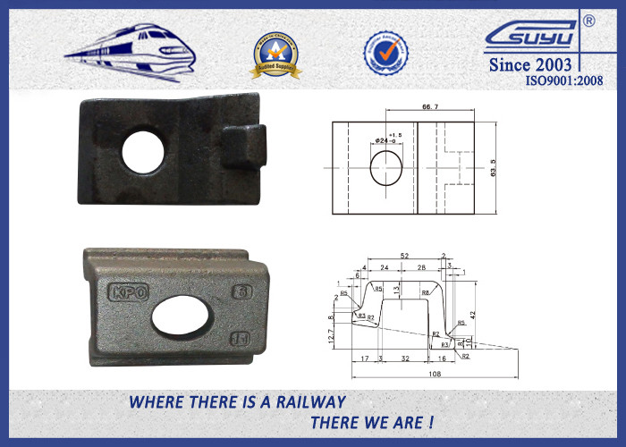 Railroad rail clamp asrailroad fasteners for Track Safeguarding