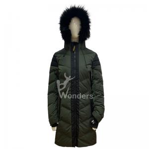 China Women's Insulated Padded Puffer Parka Jackets Winter With Hood on sale