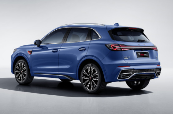 Blue Hongqi Sports Utility Vehicle 185kw 5 Seater Gasoline Hongqi Suv