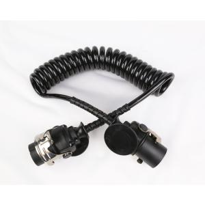 Wholesale 24v 7 Pole Trailer Cable EBS Curly Cord Cable With Nylon Plug 30T Max Payload from china suppliers