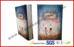 Customized Book Shape Rigid Gift Boxes , CMYK Printed Rigid Gift Boxes with
