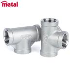 New 1/2″ Tee 3 way Female Stainless Steel 304 Threaded Pipe Fitting NPT SA529