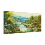 Colorfast Chinese Style Ribbon Landscape Paintings