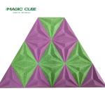 Office Soundproofing 3D Acoustic Panel Polyester Environmental Protection