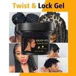200ml Private Label Twist Loc Tresse Gel for Conditioning and Extra Hold Fast