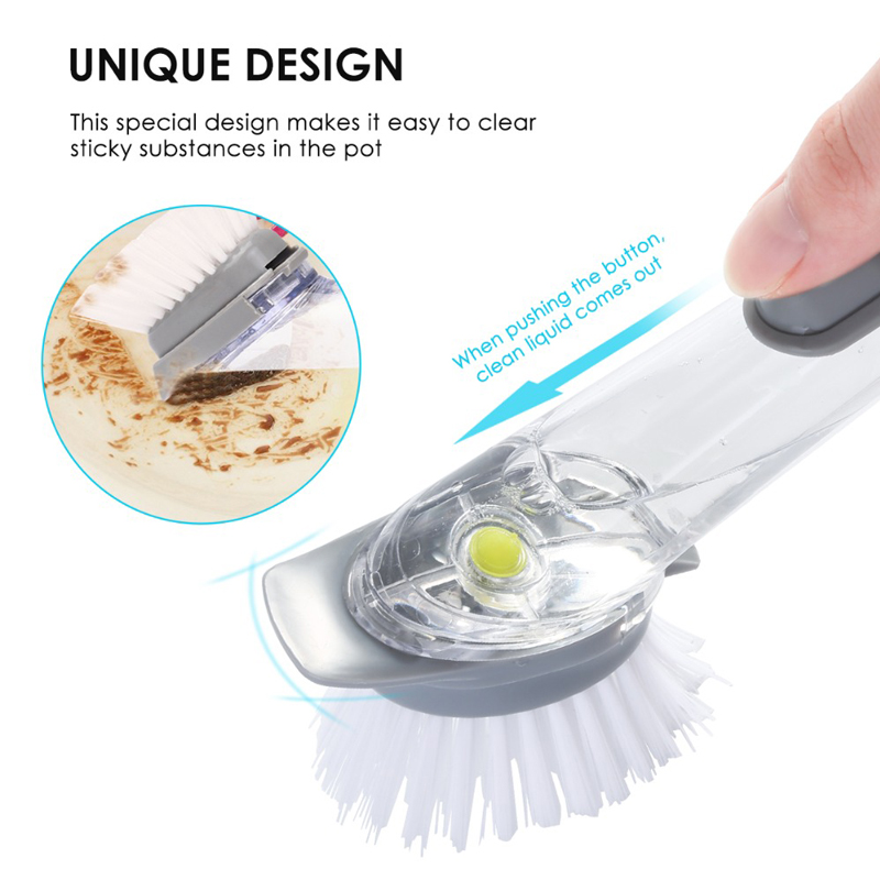 Dual purpose type cleaning brush,Kitchen Pot Cleaner Tool,Scrubber Dish Bowl Washing Sponge Kitchen Dish Washing Brush Pot Brush