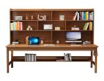 Shengwei Furniture Solid Wood Bookshelf Integrate Double Or Three-Person Writing