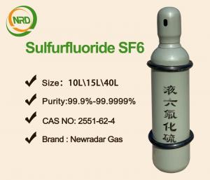 Wholesale Cylinder Packed Electronic Gases , 99.999% SF6 Sulfur Hexafluoride Gas from china suppliers