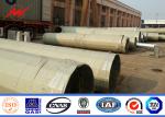 Hot Dip Galvanized 40ft Metal Utility Poles Octagonal Shape Yield Strength 50ksi