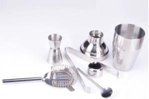 Wholesale Stainless Steel Cocktail Shaker Bar Set Kit Strainer Shot Measure Jigger from china suppliers