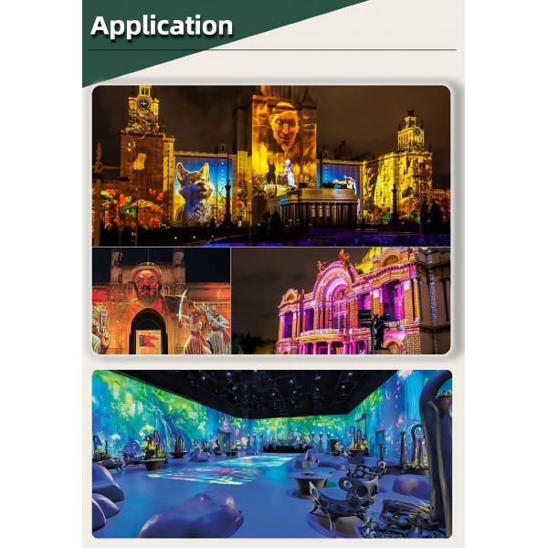 High-Brightness 20,000 Lumen Laser Projector for Professional 3D Projection Mapping