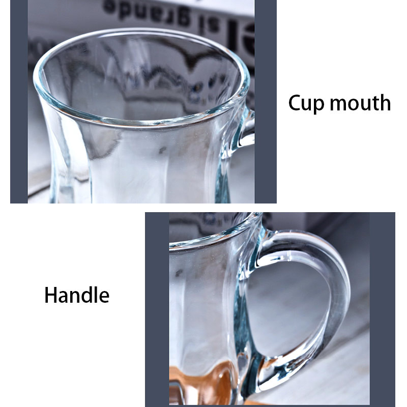 BPA Free Clear 150ml Classic Deluxe Glass Printed Cup
