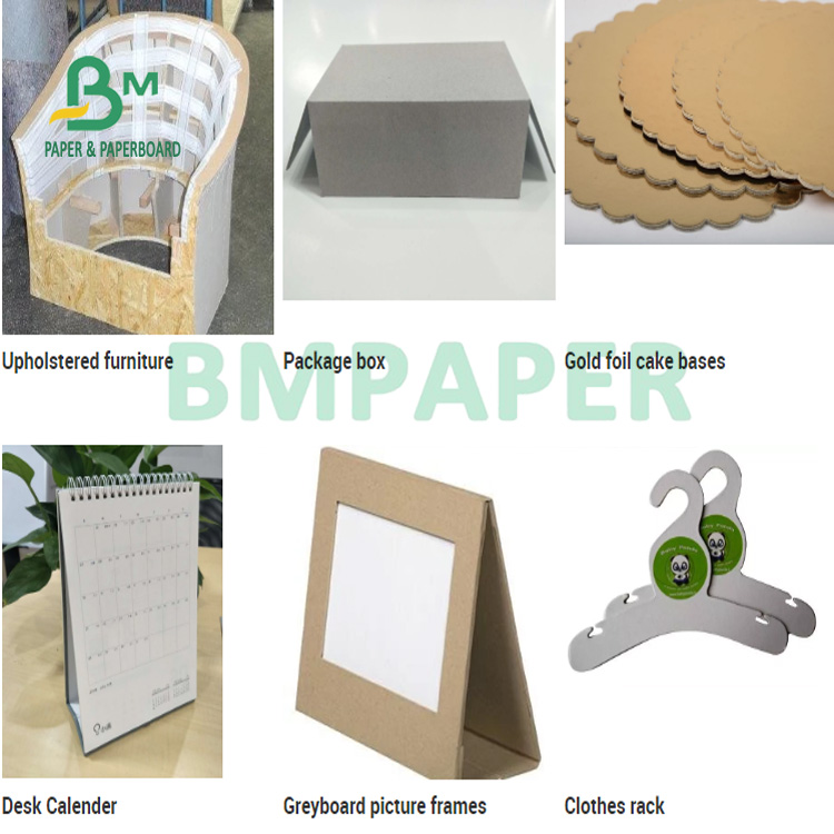 700mm X 1000mm 200gsm Duplex Board With Grey Back For Notebook Covers