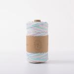 ISO9001 Solid Braid Cotton Rope Colorful 3mm Twisted Macrame Cord
