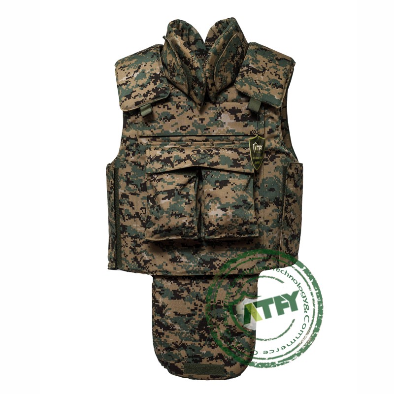 Full Body Military Ballistic Vest Armor Kevlar Body Suit Lightweight