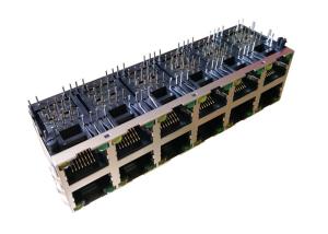 Wholesale DIP On PCB Mounting 2X6 POE RJ45 Connector Magjack 1000 Base -T J0B-3416NL from china suppliers