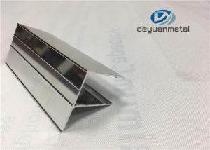 China 6463-T5 Bright Extruded Aluminium Profiles , Shower Room Aluminium Shower Trim on sale