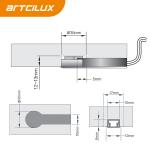 S1005 Hidden Flick Dimmer Switch DC12V 60W Max 2.4GHz Frequency
