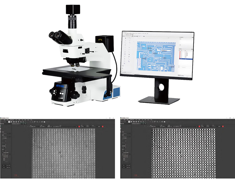 OPTO EDU A13.0915 Trinocular Metallurgical Microscope Semi-APO Motorized Nosepiece