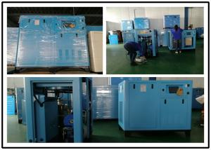 110KW 125 Hp Stationary Screw Air Compressor , Oil Injected Air Compressor
