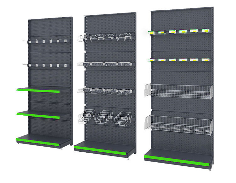 Stable Supermarket Display Shelving With Load Capacity Of 30-80KG/Layer For Storage