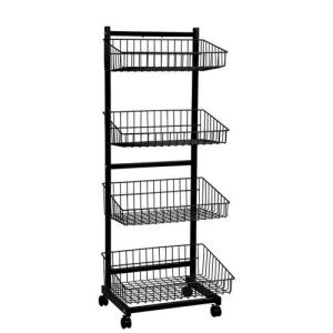 Wholesale 4 Tier Supermarket Store Fixtures Racks Grocery Gondola Shelving from china suppliers