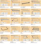 Iron Shelving Accessories Single Pegboard Hooks 10cm 20cm Length Zinc Coating