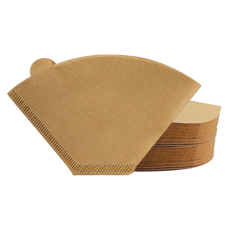Brown Paper Disposable Coffee Filter For Home Kitchen Cafes 110x156 mm