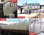 Durable plastic PP woven FIBC big jumbo bag for building material sand cement