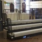 Multi Row Telescopic Bleacher Seating For Sports Games