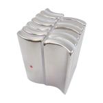 Industrial Rare Earth Arc Magnets Multi Poles With Silver Coating
