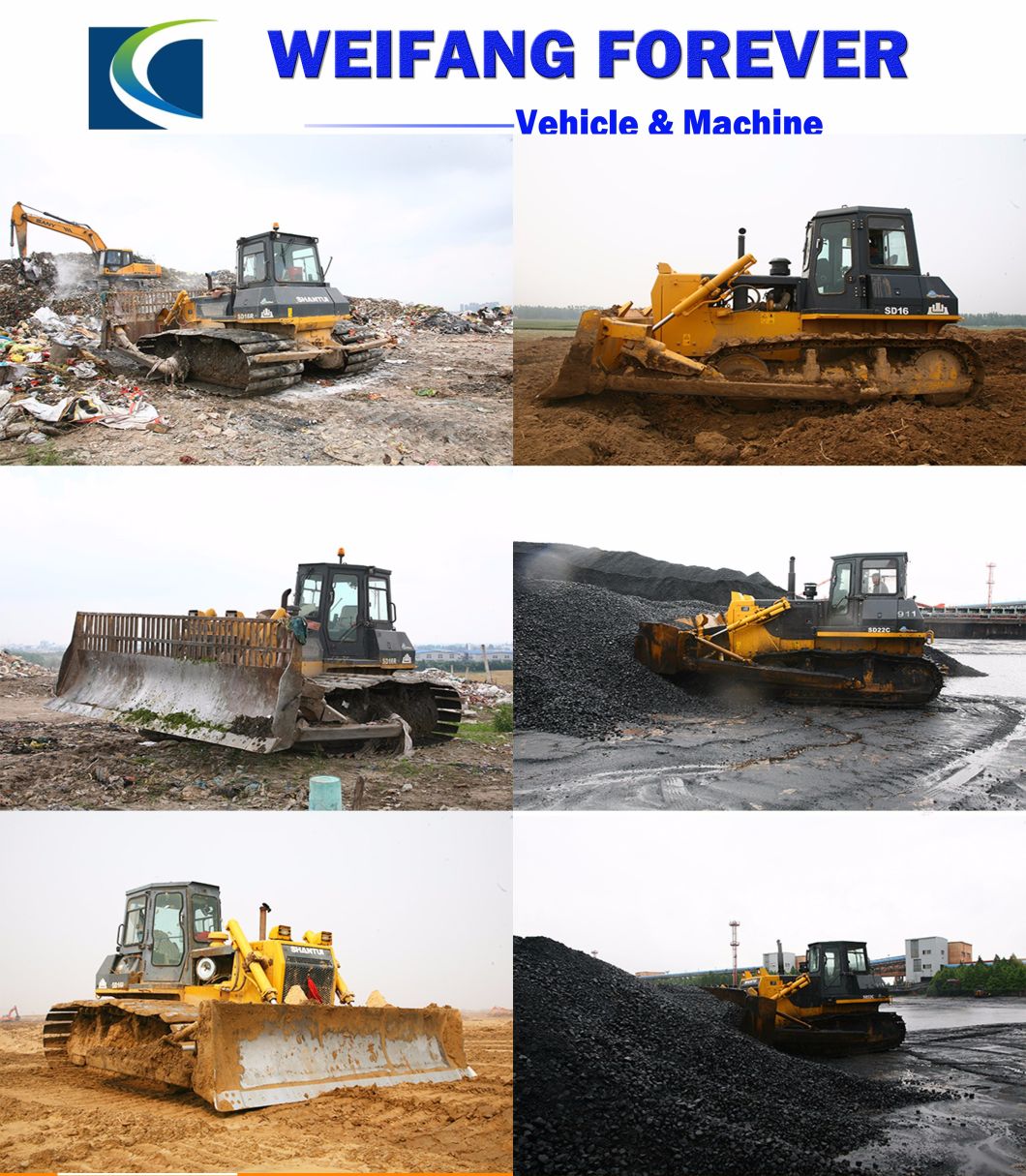 Shantui Construction Machinery 220HP Crawler Bulldozer SD22f for Logging, Lumbering
