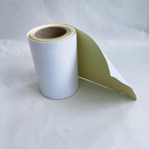 China High Adhesion Self Adhesive Label Material PET Facestock and White Glassine Liner on sale