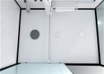 Shower Cabins White Acrylic ABS Tray 1700*1200*2150mm black aluminium