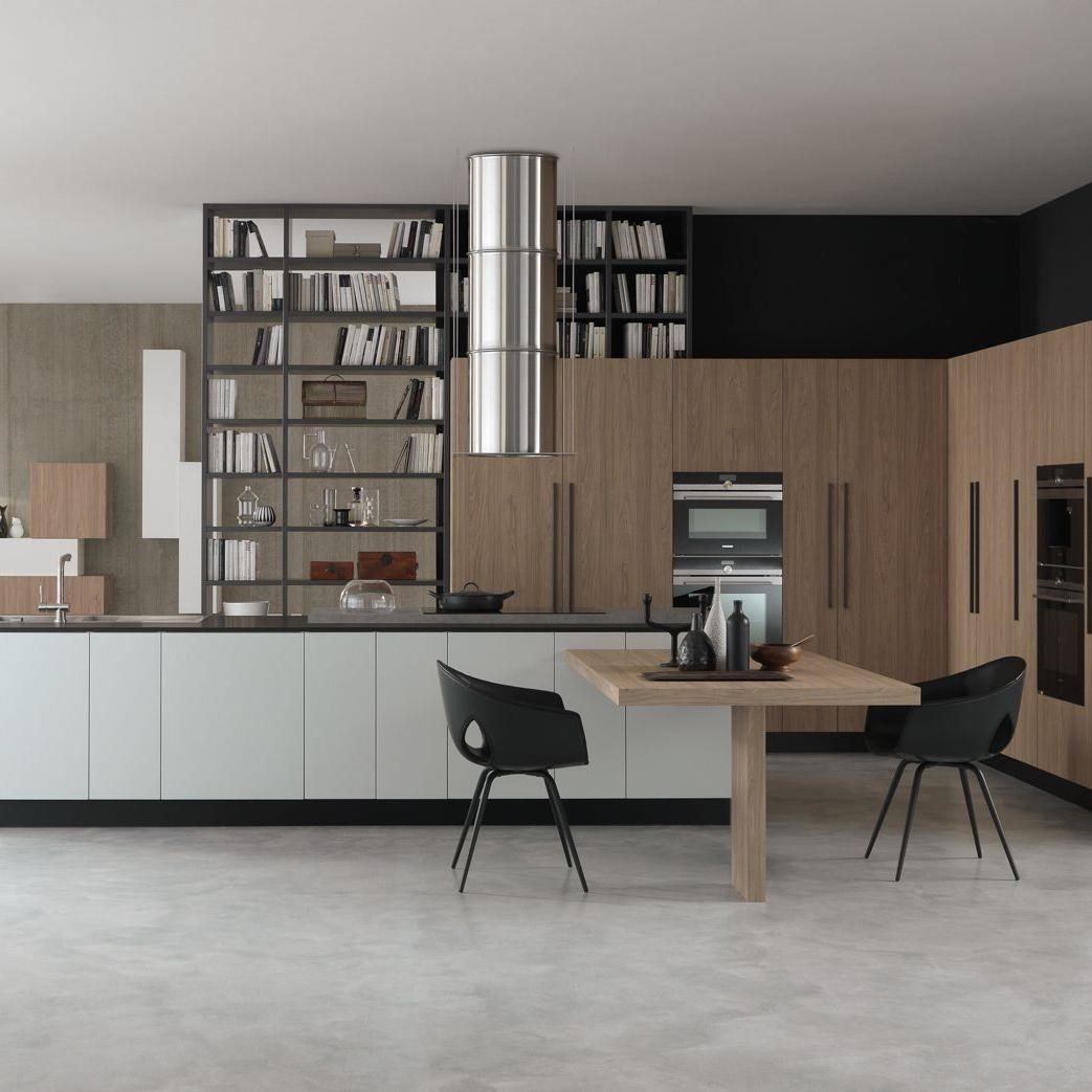 Luxury Kitchen Furniture Solid Wood Kitchen Cabinet With Modern Quartz Stone Countertop Kitchen Cabinet Sets