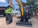 Wood Rotating Hydraulic Log Grapple For 4 Ton 6 Ton Excavator