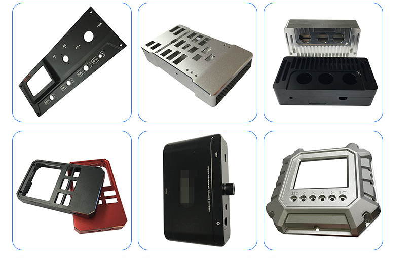 Electronic Panel CNC Precision Machined Parts Compound Machining Aluminum Shell