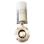 Sanitary Stainless Steel 304 316L Pneumatic Butterfly Valve With Pneumatic