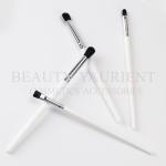 Soft Bristles 4pieces Eyeshadow Makeup Brush Kit White Wooden Handle
