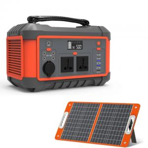 Wholesale Portable Lithium Battery Power Station 600W 162Ah AC DC USB Quick Charge Solar Generator from china suppliers