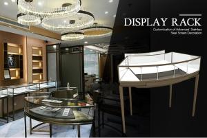Wholesale Decorative Stainless Steel Display Racks Customized Size And Color from china suppliers