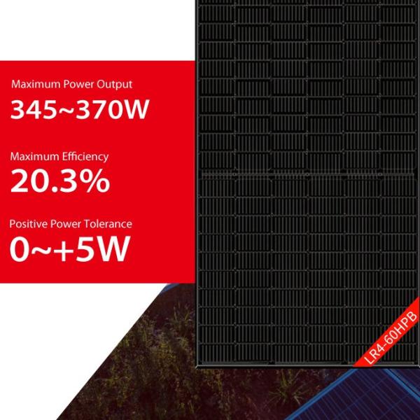 345W 355W Longi Solar Panel 365W 370W Solar Photovoltaic Panel Electricity
