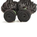 Easy to dye real mink virgin brazilian hair bundles, Curly malaysian hair weft