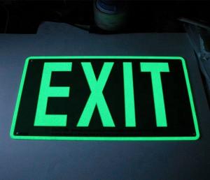 Wholesale Rechargeable Photoluminescent Safety Exit Sign Emergency Evacuation Running Man from china suppliers