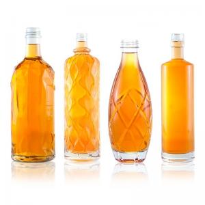 Wholesale Unique Design Glass Bottle for Champagne Gin Rum Brandy Whisky in Super Flint Material from china suppliers