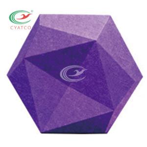 Wholesale Polyester Fiber 3D Hexagon Acoustic Panels Durable For Music Room from china suppliers