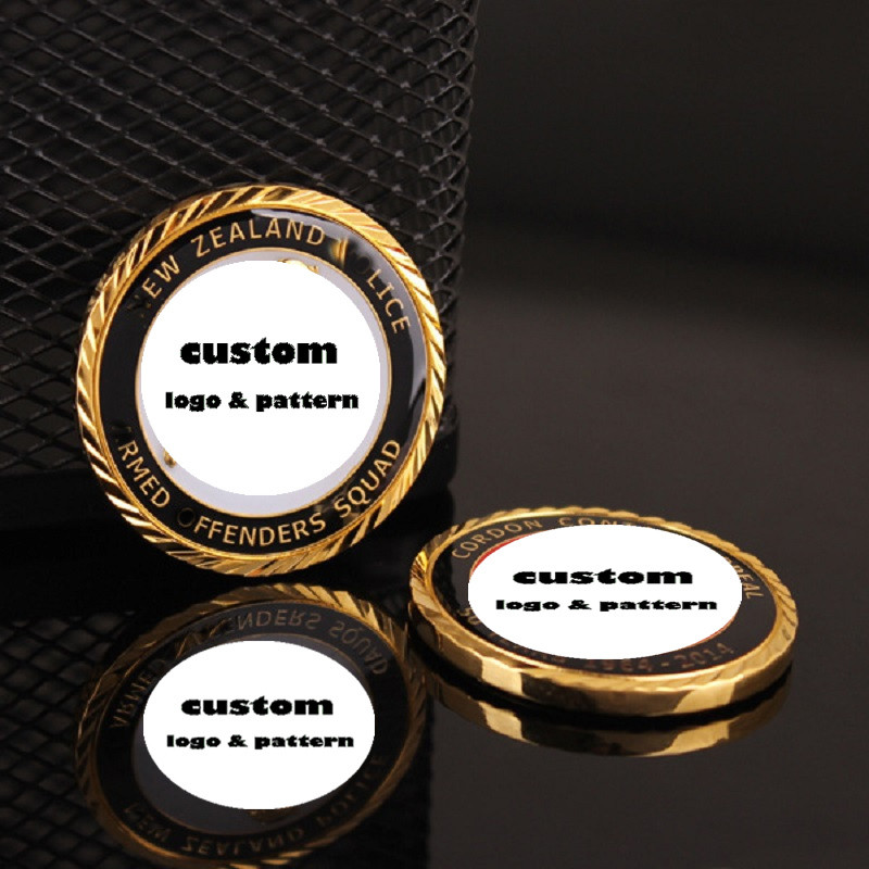 2D 3D Custom Logo Coins Soft Enamel Navy Commemorative Coins Customized
