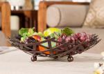 Customized Metal Houseware 35*9CM Bronze Baking Creative Iron Art Fruit Tray